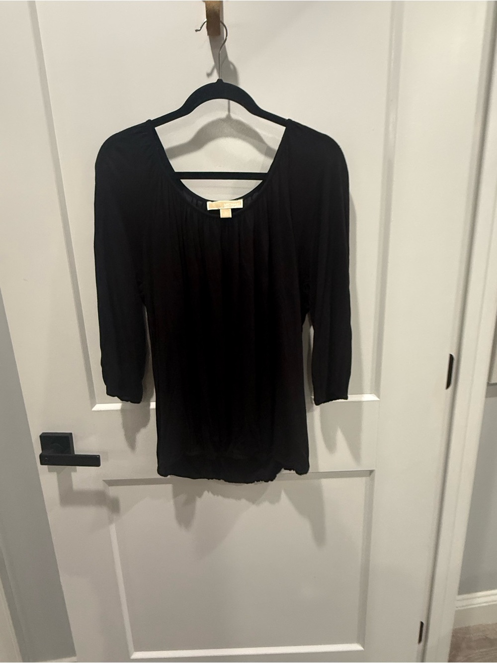 Michael Kors Black Women's Scoop Neck Top